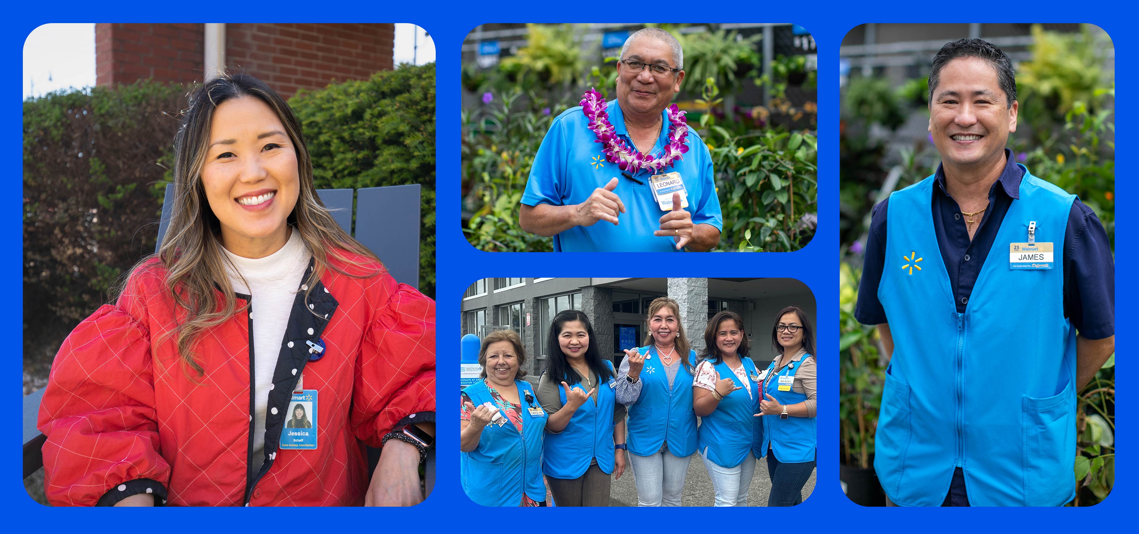 A photo collage of a group of black and african american associates