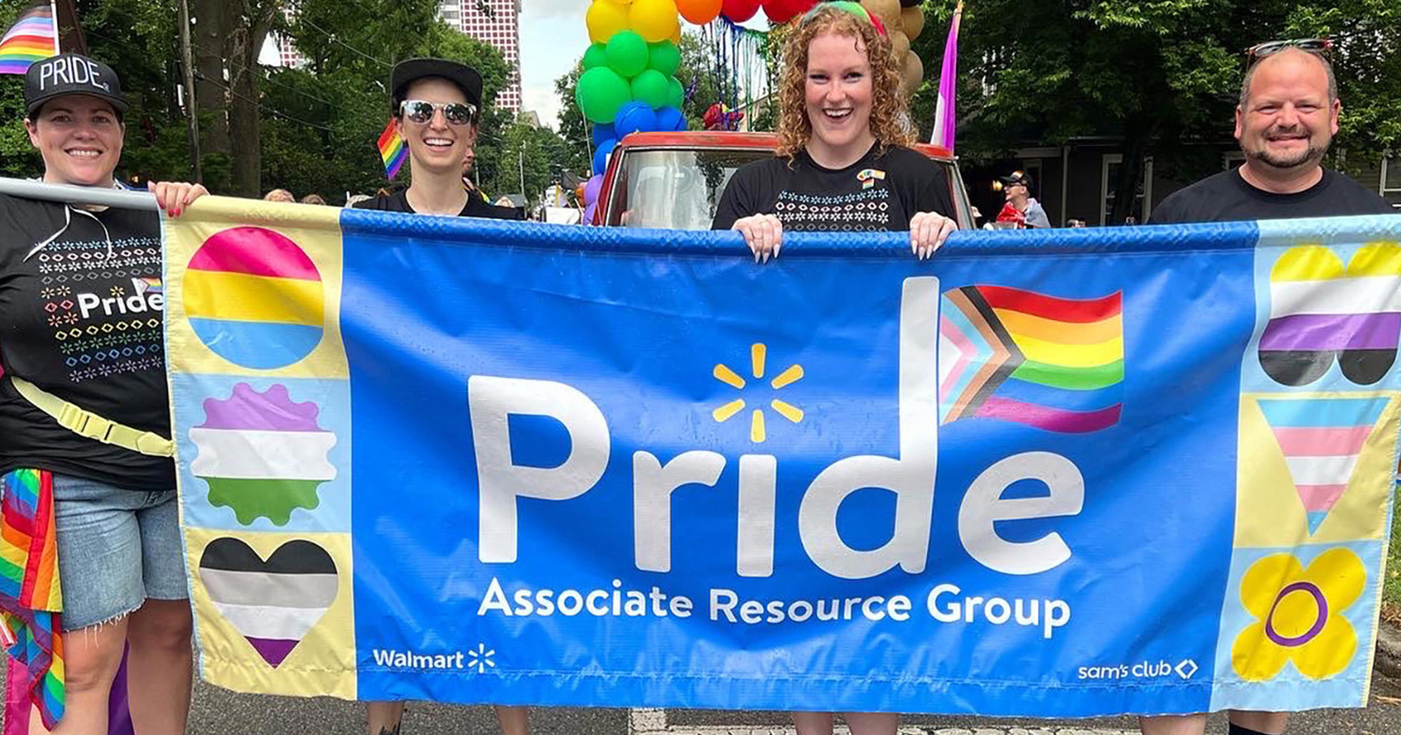 Walmart associates celebrate Pride Month.