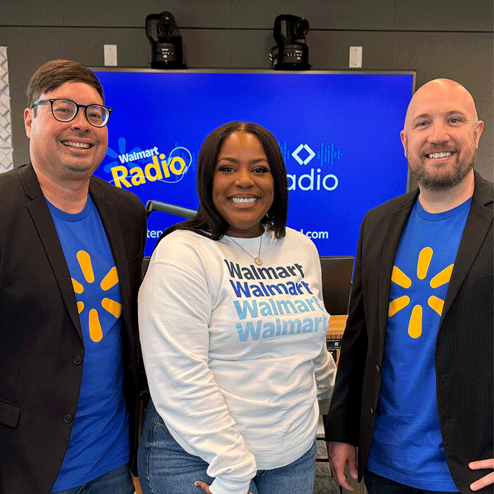 Walmart & Sam's Club broadcast managers Chris, Kirby and Bo
