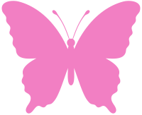 Pink Butterfly Icon