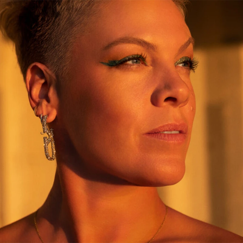 A close-up portrait of Grammy-Award winner P!NK